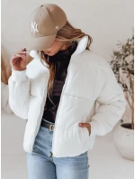 Dámská krátká zimní prošívaná bunda VIBEGIRL bílá FashionStreet TY4947