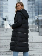 Dámská zimní dlouhá bunda tmavě modrá FashionStreet TY5467