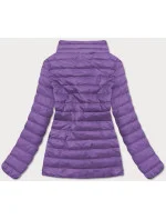 Lehká fialová dámská prošívaná bunda (20311-35)