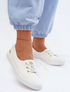 Dámské tenisky bílo-zlaté Lee Cooper LCW-26-02-4043