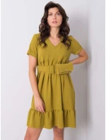 Šaty DHJ SK 13078.31P olivový Šaty DHJ SK 13078.31P olivový