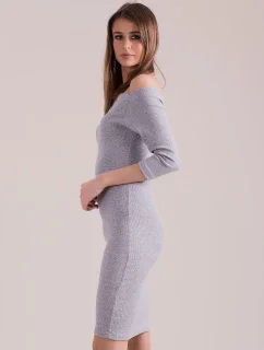 Šaty EN SK 1407.05 světle šedá