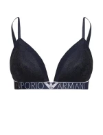 Krajková vyztužená podprsenka 164298 1P216 00135 námořnická modrá - Emporio Armani Krajková vyztužená podprsenka 164298 1P216 00135 námořnická modrá - Emporio Armani