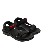 Lee Cooper pánské boty na suchý zip sandály na letní pláž světle černé