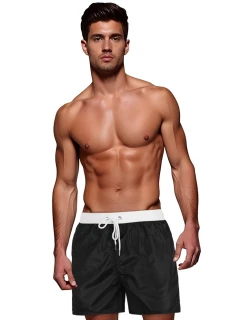 FashionStreet pánské černobílé šortky SX2513