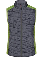 Daiber JN 739 Dámská pletená hybridní vesta 02.0739 kiwi melange/anthracite melange Daiber JN 739 Dámská pletená hybridní vesta 02.0739 kiwi melange/anthracite melange