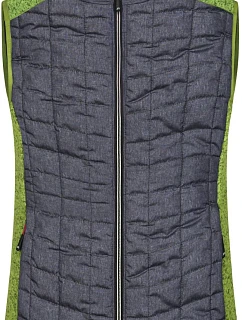 Daiber JN 739 Dámská pletená hybridní vesta 02.0739 kiwi melange/anthracite melange