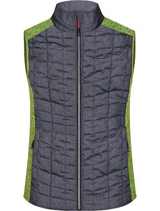 Daiber JN 739 Dámská pletená hybridní vesta 02.0739 kiwi melange/anthracite melange Daiber JN 739 Dámská pletená hybridní vesta 02.0739 kiwi melange/anthracite melange