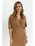 K163 Maxi šaty - béžové K163 Maxi šaty - béžové