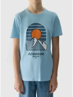 Chlapecké triko z organické bavlny 4F - modré Chlapecké triko z organické bavlny 4F - modré