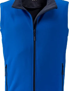 Daiber JN 1128 Pánská 2-vrstvá promo softshellová vesta 02.1128 nautic blue/navy