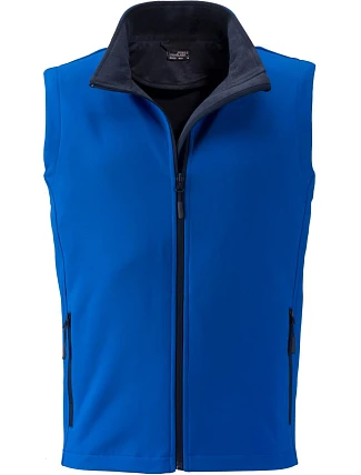 Daiber JN 1128 Pánská 2-vrstvá promo softshellová vesta 02.1128 nautic blue/navy