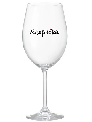 VÍNOPIČKA - priehľadný pohár na víno 350 ml