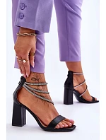 Sandály na podpatku model 178019 Step in style Sandály na podpatku model 178019 Step in style