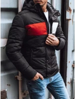 Pánská prošívaná zimní bunda černá TX3474z