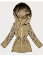 Damska kurtka z monogramem Goodlookin piaskowa (KK60412-4#)