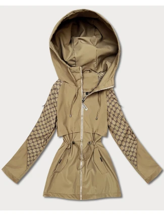 Damska kurtka z monogramem Goodlookin piaskowa (KK60412-4#)