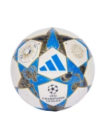 Adidas UCL Mini 25/26 League Stage fotbalový míč bílý, modrý a zlatý JP1544