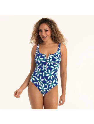 Style Elouise jednodílné plavky 7733 modrá oceán - RosaFaia