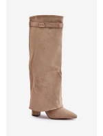 Kozačky na podpatku model 222536 Step in style Kozačky na podpatku model 222536 Step in style