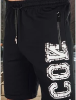 Pánská černá souprava s potiskem FashionStreet AX0802