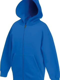 Fruit of the Loom Classic Kids Sweat Jacket Dětská mikina s kapucí 16.2045 royal blue