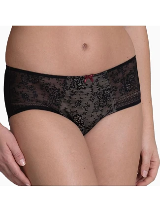 Fleur vyšší kalhotky 1355 black - RosaFaia Fleur vyšší kalhotky 1355 black - RosaFaia
