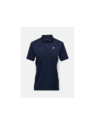 Pánské tričko PEAK PERFORMANCE M Swift Polo, barva tmavě modrá Pánské tričko PEAK PERFORMANCE M Swift Polo, barva tmavě modrá