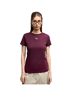 Dámské tričko Puma Ess Centered Cat Logo Tee, vínové, 692916, 24