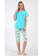 Dámské pyžamo kapri Papoušek