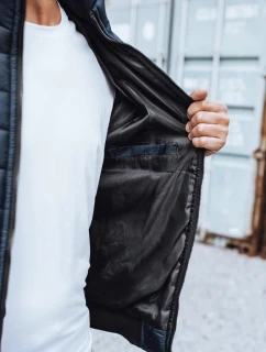 Pánská přechodná bunda prošívaná tmavě modrá FashionStreet TX2822z