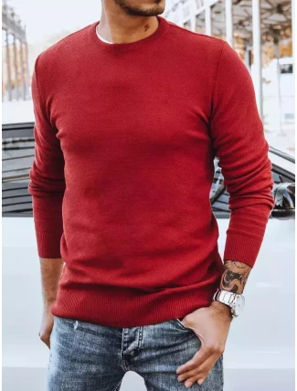 Pánský klasický vínový svetr FashionStreet WX1933