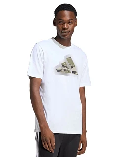 Pánské tričko adidas Camo Modern Logo Graphic T-shirt white JZ7493 pánské