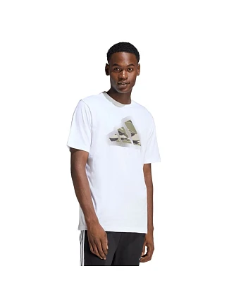 Pánské tričko adidas Camo Modern Logo Graphic T-shirt white JZ7493 pánské