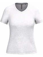 Kariban K 381 Dámské tričko s výstřihem do V 20.K381 ash heather