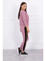 Sada s leopardím potiskem tmavě růžová Sada s leopardím potiskem tmavě růžová