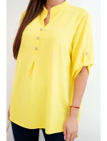 Blůzka s delším zadním dílem žlutá