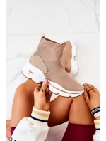 Sportovní obuv s vysokou ponožkou Béžový Bailee Sportovní obuv s vysokou ponožkou Béžový Bailee