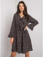 Šaty DHJ SK 13891A 1.10P černá a béžová