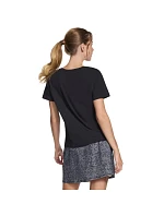 Tričko Skechers Signature s výstřihem do V TP167-BLK, černé, velikost L