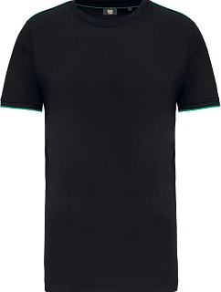 WK WK 3020 Pánské pracovní tričko "Day-to-Day" 20.3020 black/kelly green