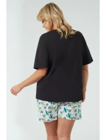 Italská móda Picos curtailment barva:černá/tisk