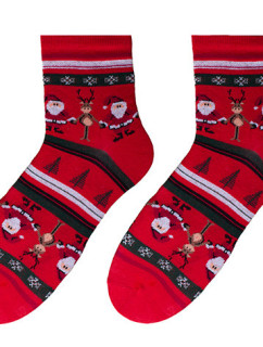 Ponožky Bratex D890 Red