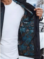 Pánská prošívaná bunda tmavě modrá FashionStreet TX4135