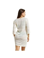 Dámské plážové šaty DIM SHELL DRESS - DIM - bílá