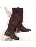 Jezzi W JEZ410B hnědé zateplené boty Jezzi W JEZ410B hnědé zateplené boty