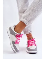 Dámské klasické dvoušněrovací tenisky bílo-šedé Jella