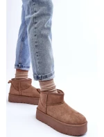 Kůže Sněhové Boty Na Platformě Tmavě Hnědé Corcoran Kůže Sněhové Boty Na Platformě Tmavě Hnědé Corcoran