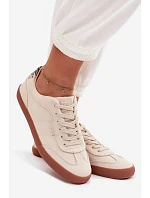 Dámské tenisky z látky Big Star TT274358 Béžové