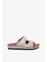 Dámské pantofle s přezkami Inblu CP000063 Bílé